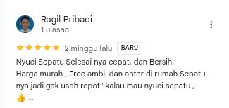 Testimoni pelanggan jasa cuci sepatu Surabaya 1